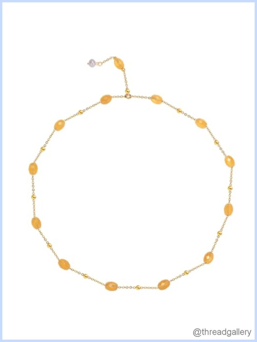 18K Gold Plated Crystal Beaded Necklace Bracelet Earring Set Adjustable